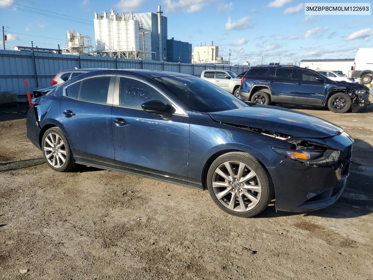 2020 Mazda 3 Select VIN: 3MZBPBCM0LM122693 Lot: 80839624