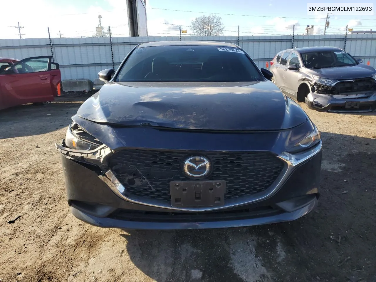 2020 Mazda 3 Select VIN: 3MZBPBCM0LM122693 Lot: 80839624