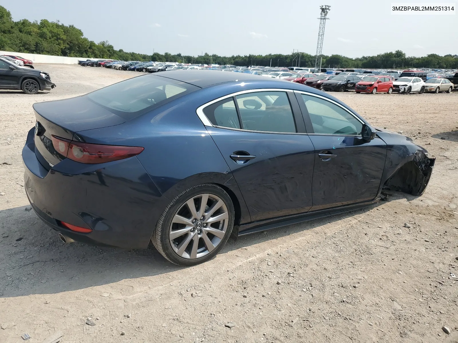 2021 Mazda 3 Select VIN: 3MZBPABL2MM251314 Lot: 63537924