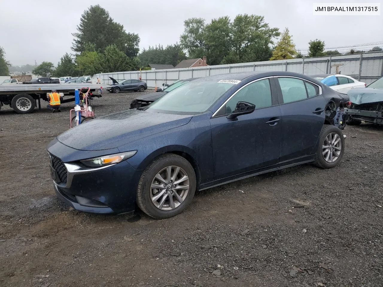 2021 Mazda 3 VIN: JM1BPAAL1M1317515 Lot: 69428944