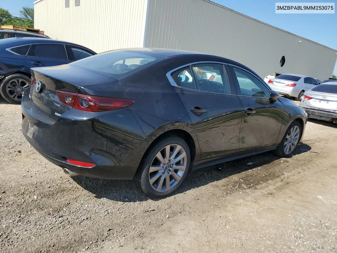 2021 Mazda 3 Select VIN: 3MZBPABL9MM253075 Lot: 70908254