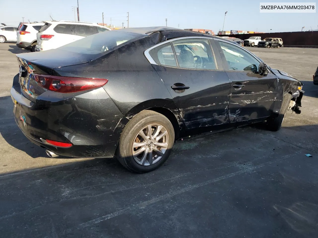 2021 Mazda 3 VIN: 3MZBPAA76MM203478 Lot: 71651704