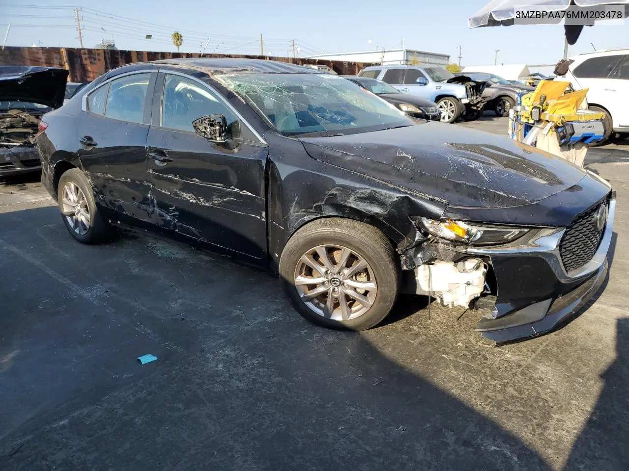 2021 Mazda 3 VIN: 3MZBPAA76MM203478 Lot: 71651704