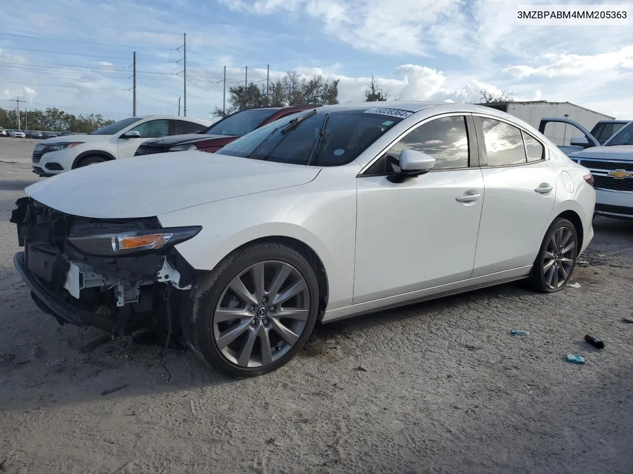 2021 Mazda 3 Select VIN: 3MZBPABM4MM205363 Lot: 75028364