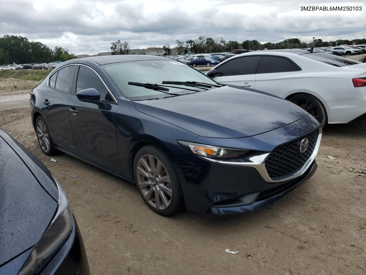 2021 Mazda 3 Select VIN: 3MZBPABL6MM250103 Lot: 75037514