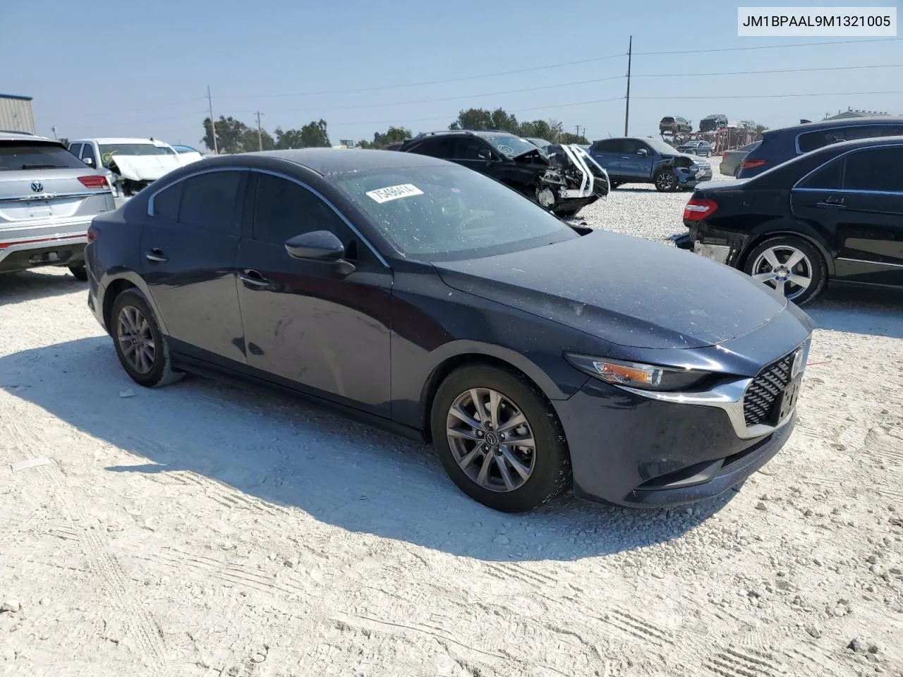 2021 Mazda 3 VIN: JM1BPAAL9M1321005 Lot: 75496414