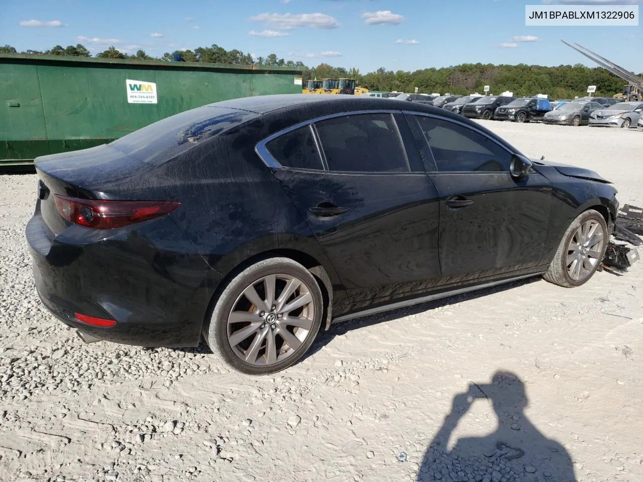 2021 Mazda 3 Select VIN: JM1BPABLXM1322906 Lot: 75811454