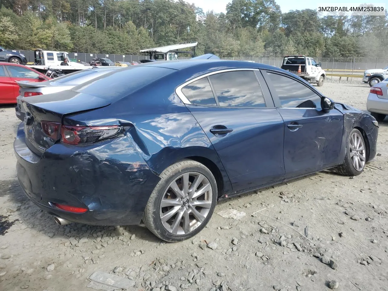 2021 Mazda 3 Select VIN: 3MZBPABL4MM253839 Lot: 76139174