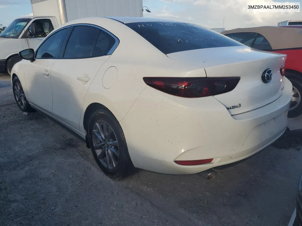 2021 Mazda 3 VIN: 3MZBPAAL7MM253450 Lot: 77164354