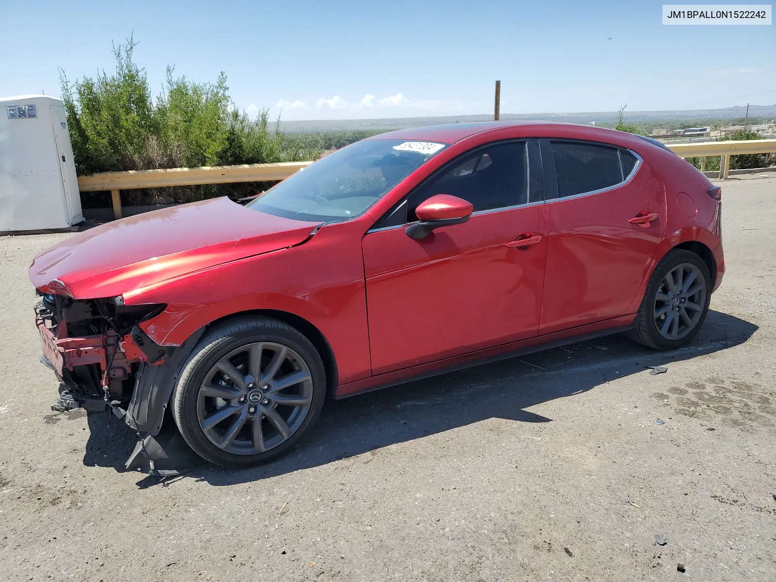 2022 Mazda 3 Preferred VIN: JM1BPALL0N1522242 Lot: 65431304