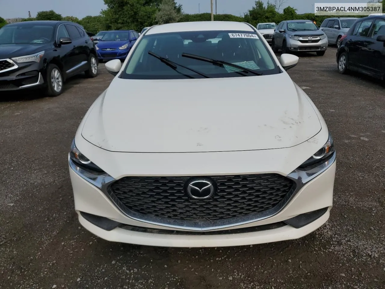 2022 Mazda 3 Preferred VIN: 3MZBPACL4NM305387 Lot: 67477004