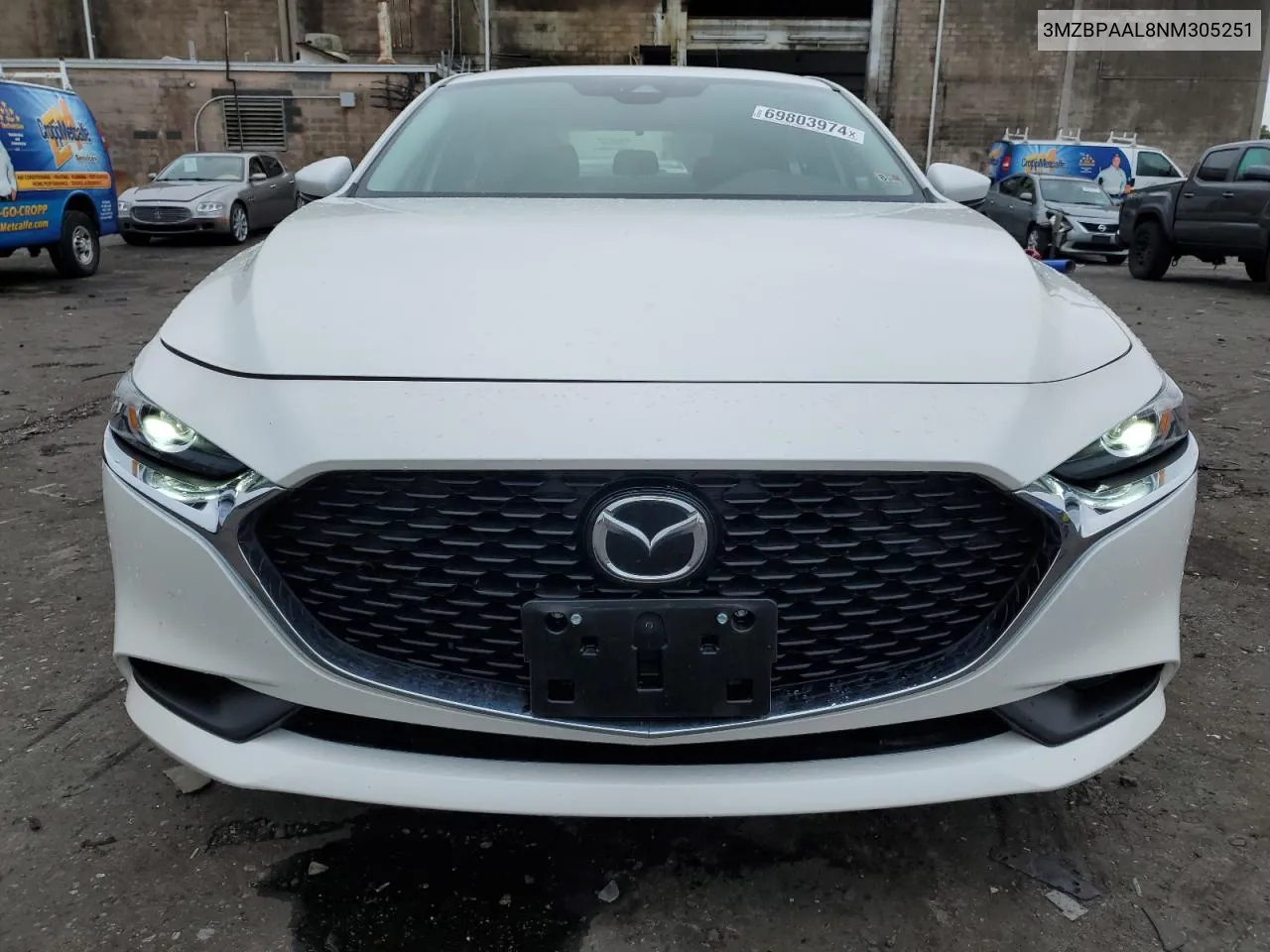 2022 Mazda 3 VIN: 3MZBPAAL8NM305251 Lot: 69803974