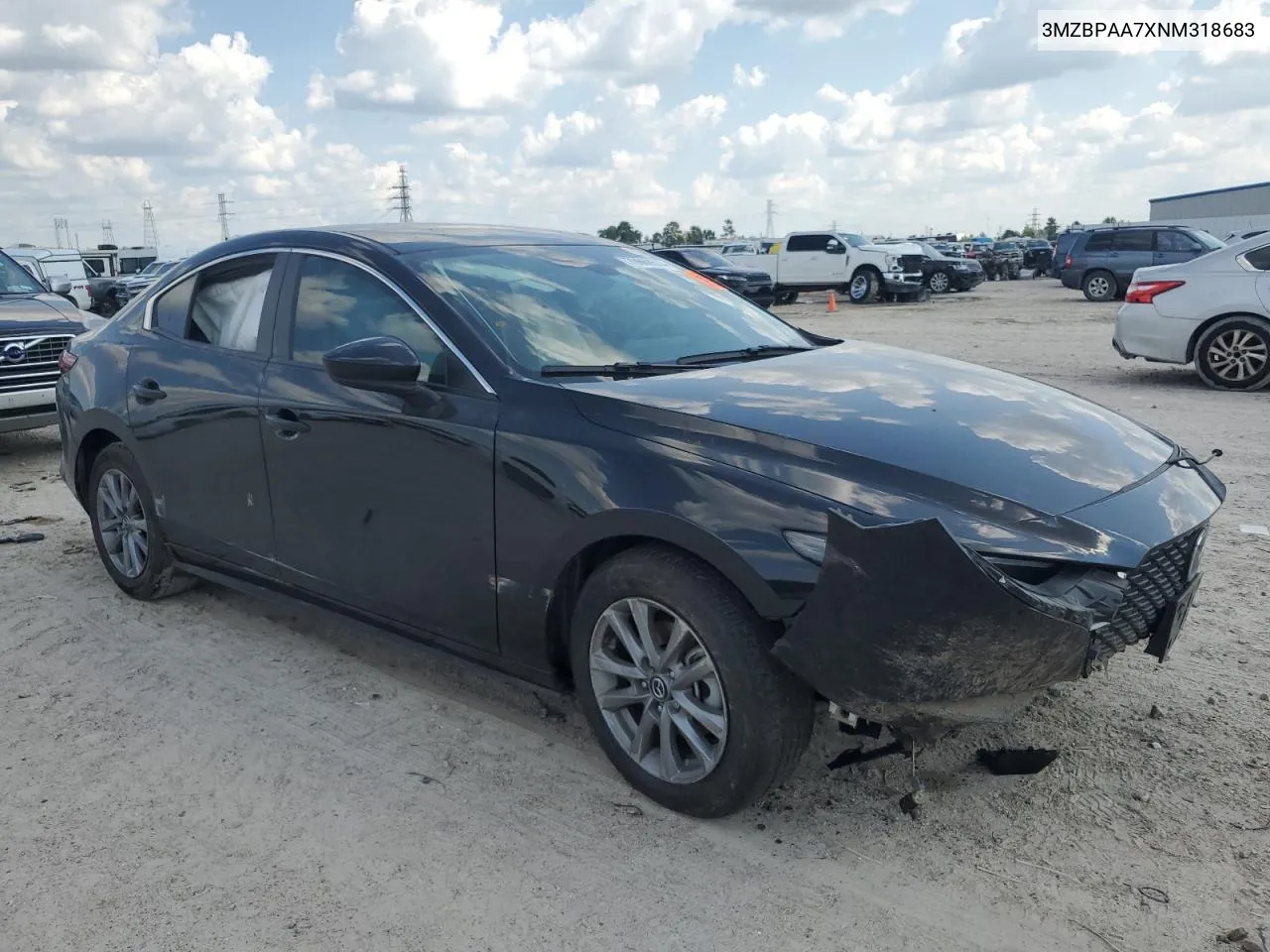 2022 Mazda 3 VIN: 3MZBPAA7XNM318683 Lot: 70668574