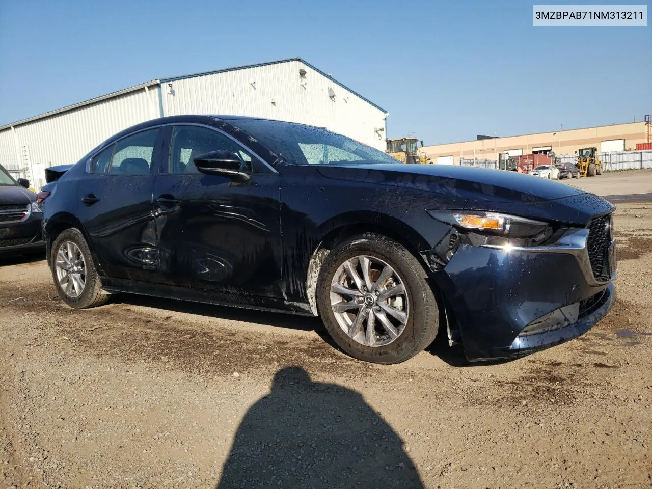 2022 Mazda 3 Select VIN: 3MZBPAB71NM313211 Lot: 71633454