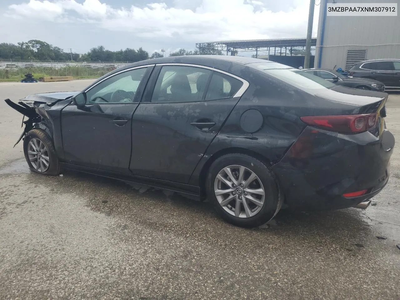 2022 Mazda 3 VIN: 3MZBPAA7XNM307912 Lot: 72528324