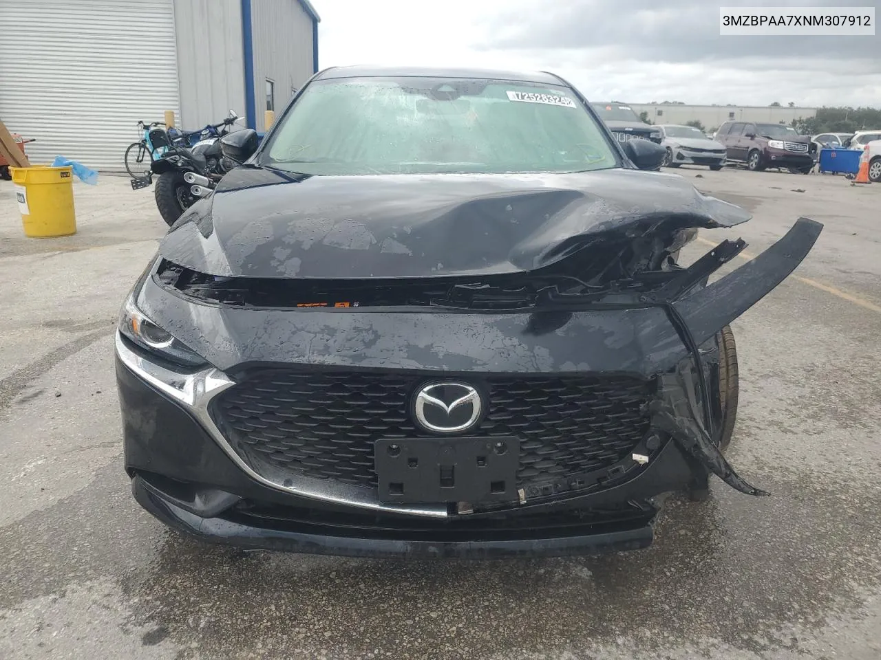 2022 Mazda 3 VIN: 3MZBPAA7XNM307912 Lot: 72528324