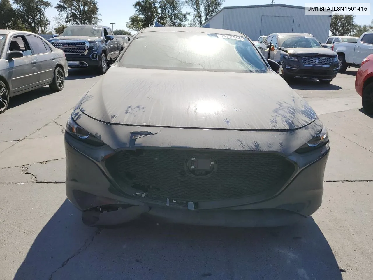 2022 Mazda 3 VIN: JM1BPAJL8N1501416 Lot: 73346664