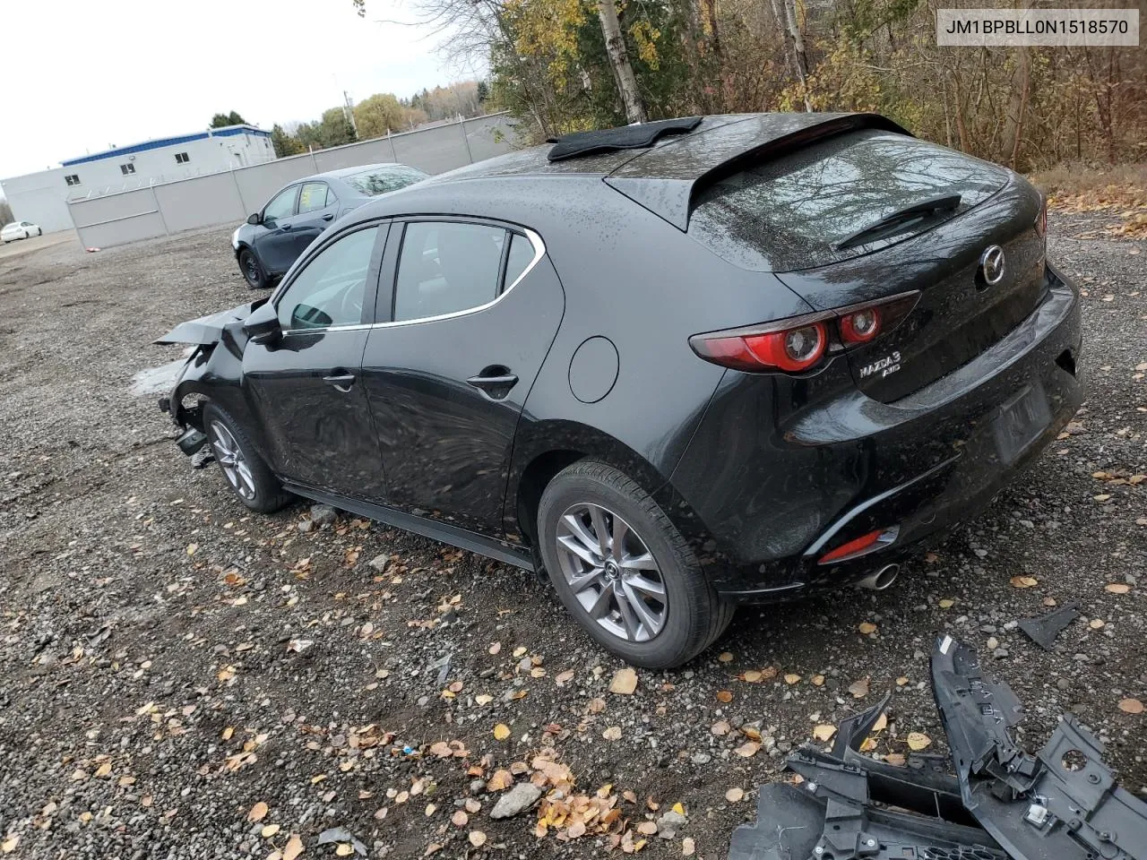 2022 Mazda 3 Preferred VIN: JM1BPBLL0N1518570 Lot: 76894844