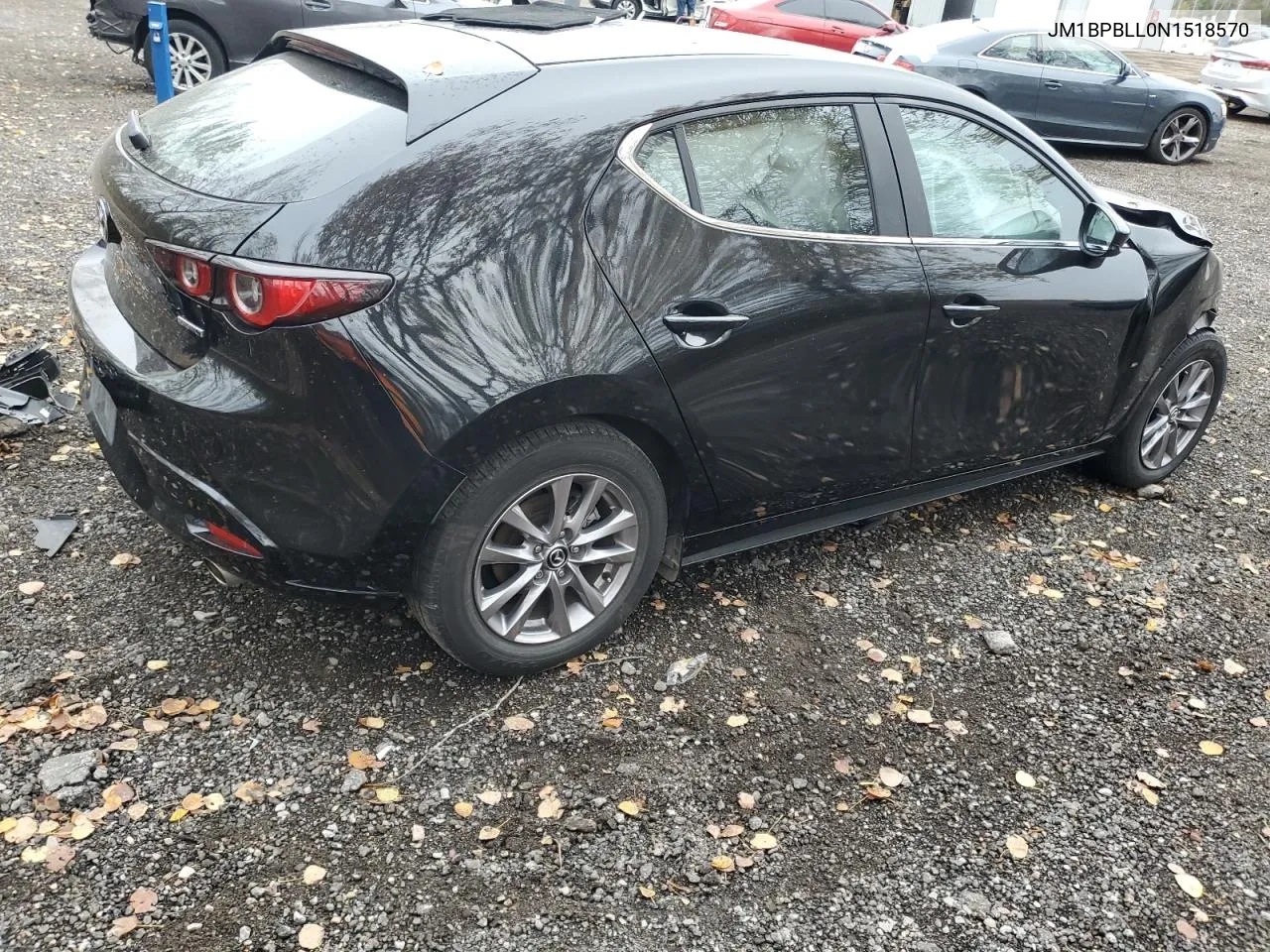 2022 Mazda 3 Preferred VIN: JM1BPBLL0N1518570 Lot: 76894844