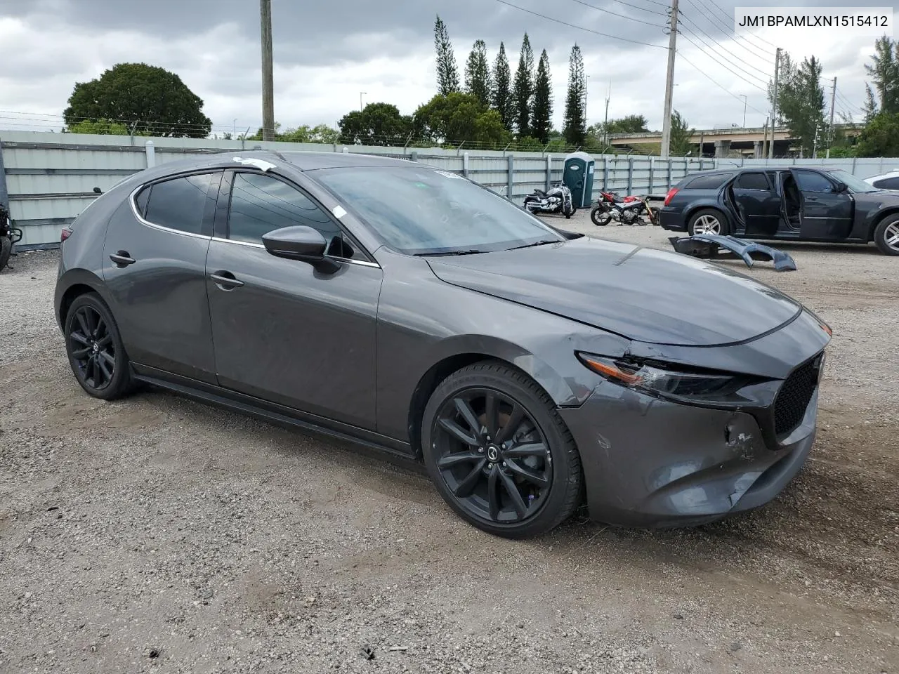 2022 Mazda 3 Premium VIN: JM1BPAMLXN1515412 Lot: 76951614