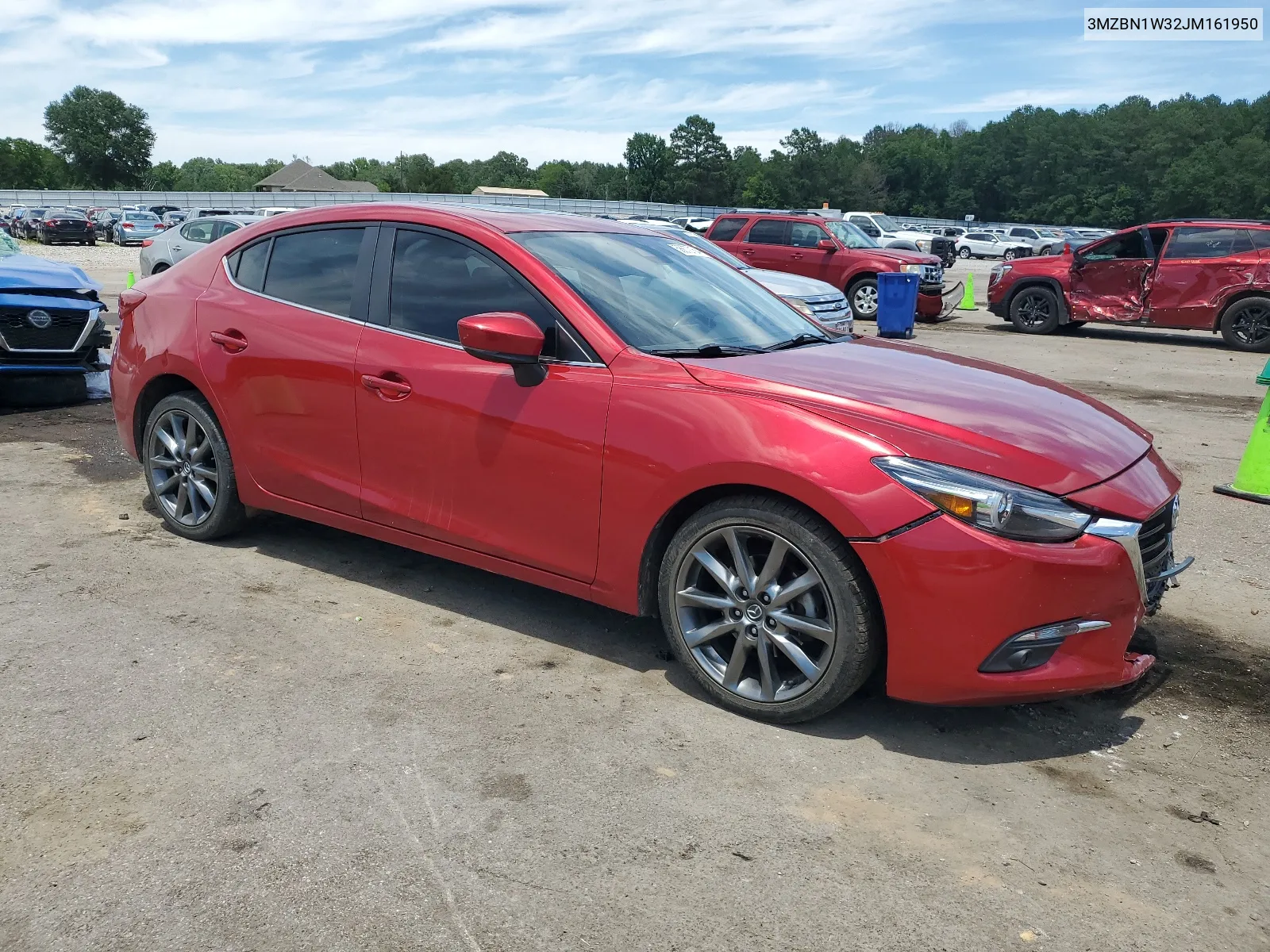 2018 Mazda 3 Grand Touring VIN: 3MZBN1W32JM161950 Lot: 58672154