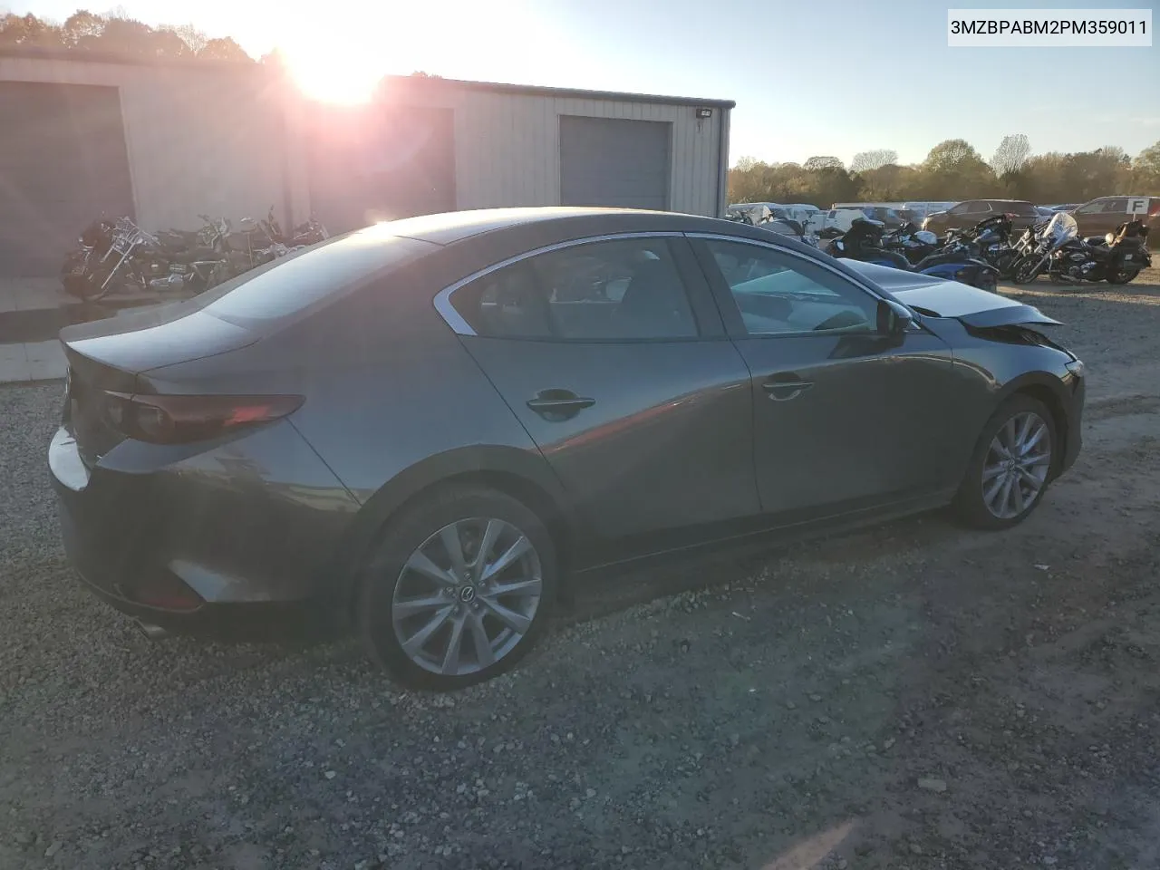 2023 Mazda 3 Select VIN: 3MZBPABM2PM359011 Lot: 80309024