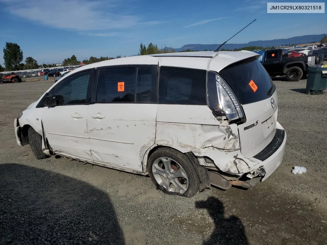 2008 Mazda 5 VIN: JM1CR29LX80321518 Lot: 71459374