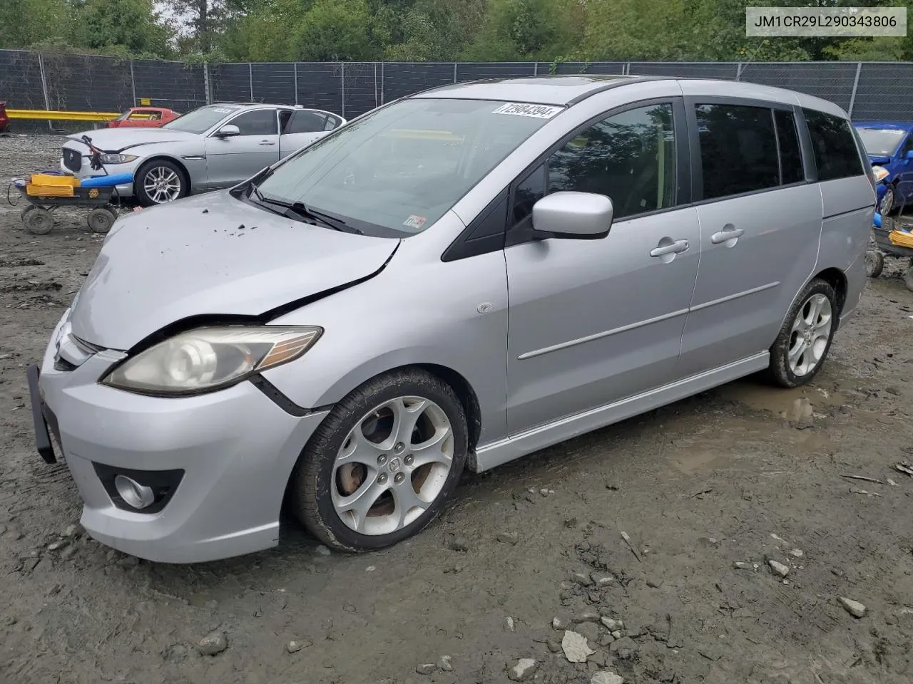 2009 Mazda 5 VIN: JM1CR29L290343806 Lot: 72984394