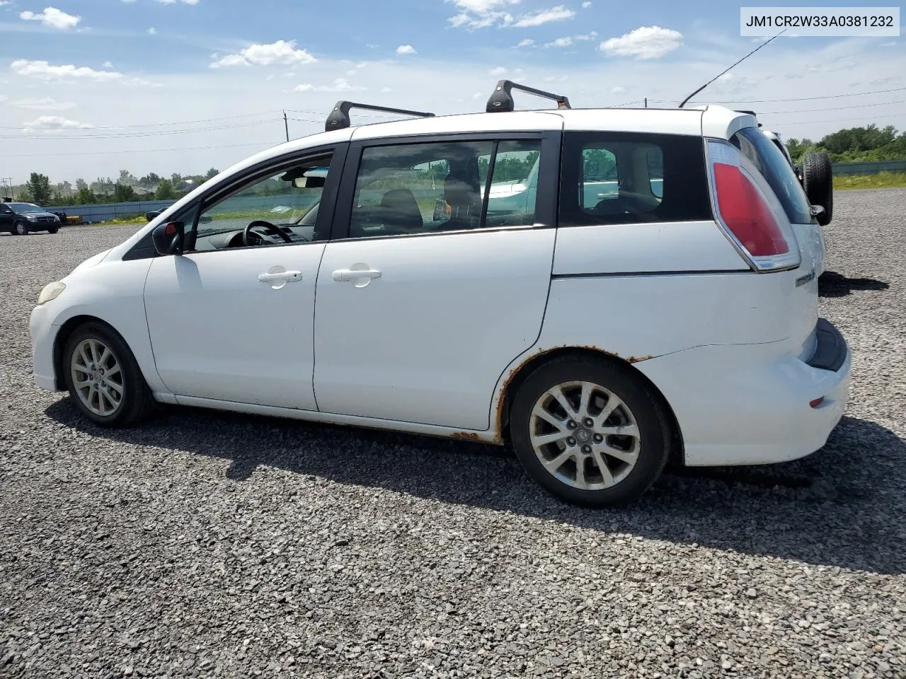 2010 Mazda 5 VIN: JM1CR2W33A0381232 Lot: 60193884