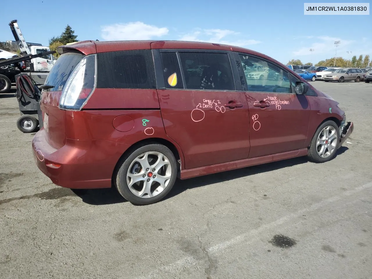 2010 Mazda 5 VIN: JM1CR2WL1A0381830 Lot: 75285824