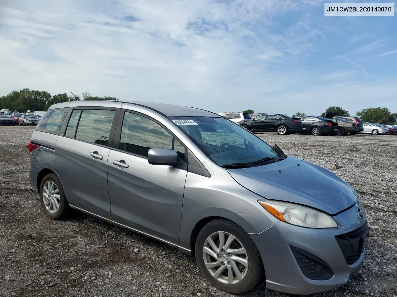 2012 Mazda 5 VIN: JM1CW2BL2C0140070 Lot: 69564584