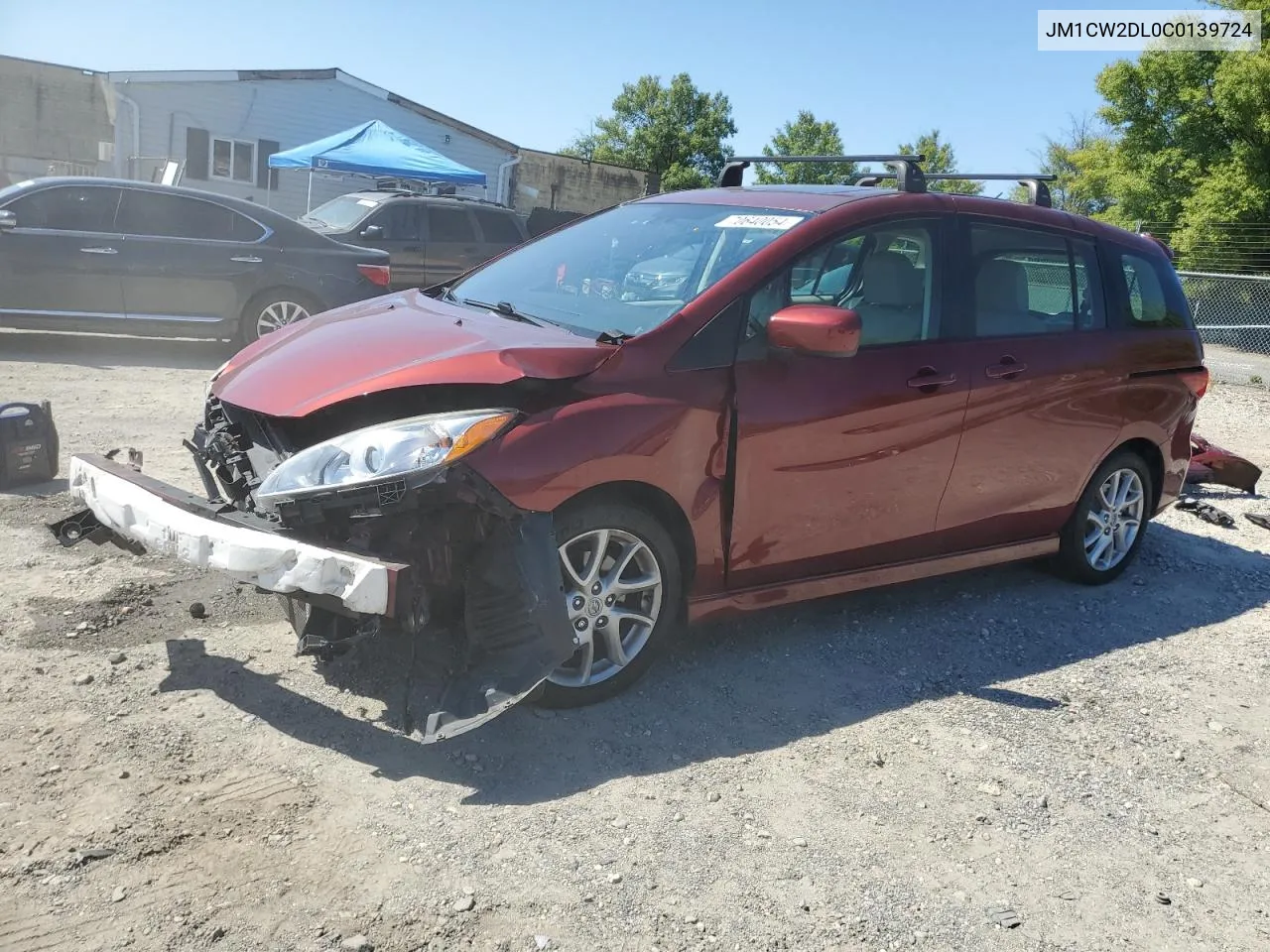 2012 Mazda 5 VIN: JM1CW2DL0C0139724 Lot: 70640054