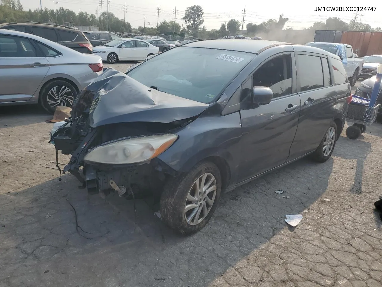 2012 Mazda 5 VIN: JM1CW2BLXC0124747 Lot: 70704434