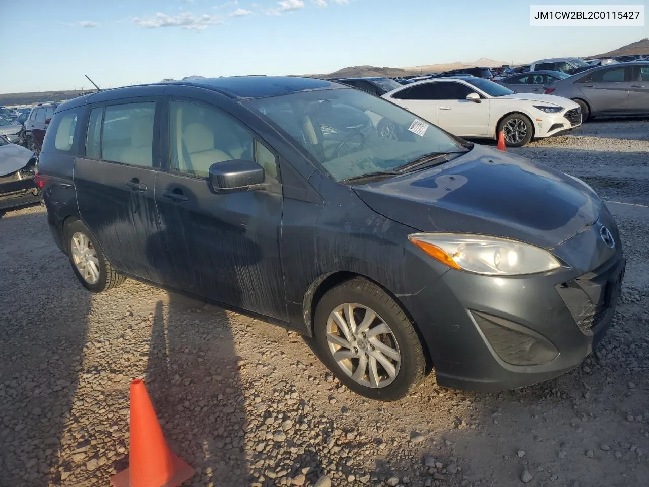 2012 Mazda 5 VIN: JM1CW2BL2C0115427 Lot: 77777894