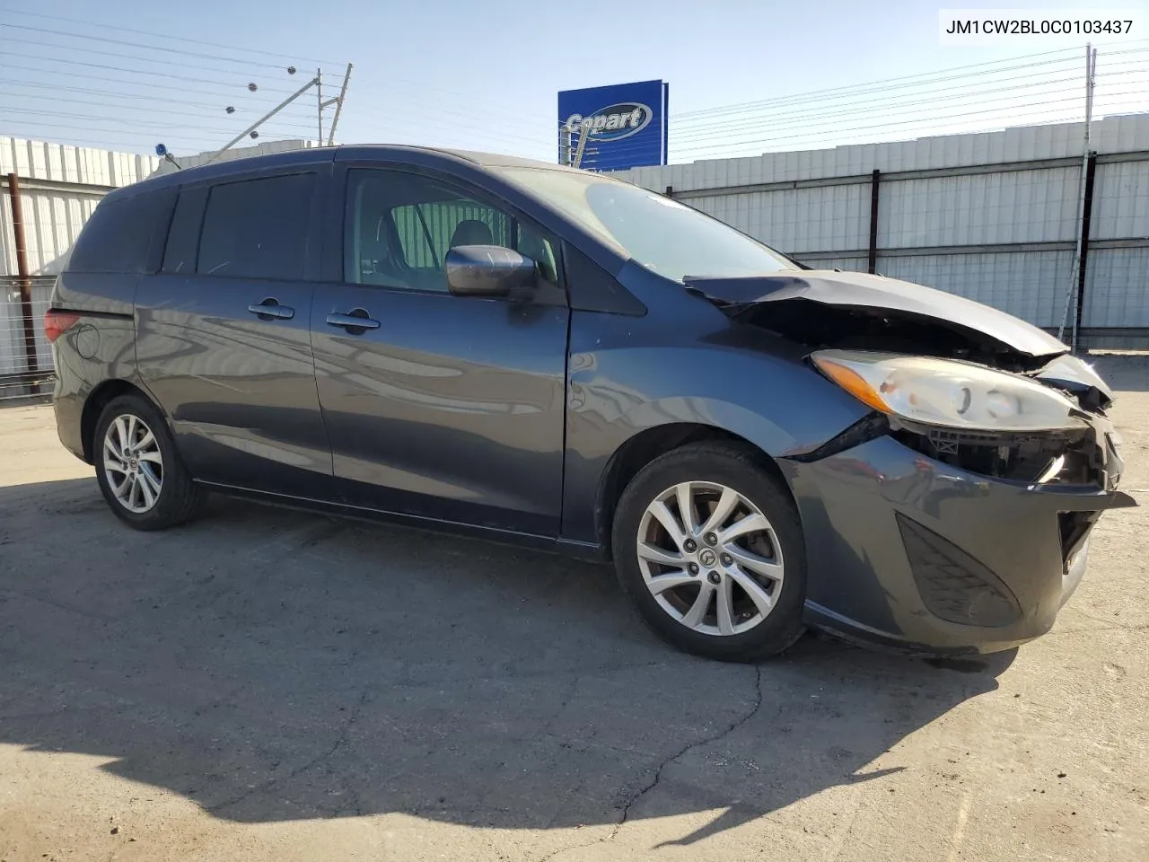 2012 Mazda 5 VIN: JM1CW2BL0C0103437 Lot: 77916444