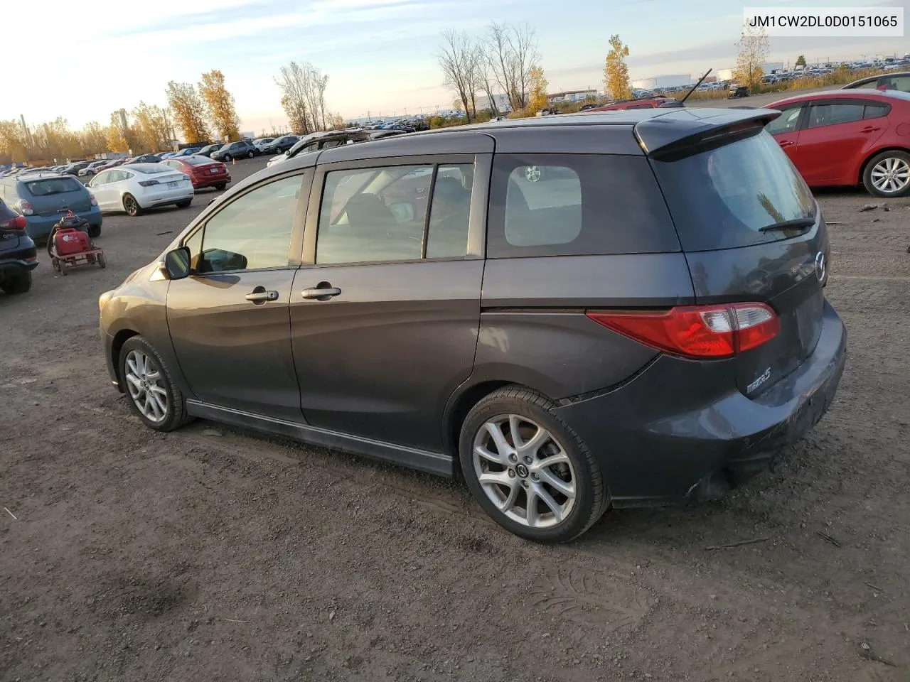 2013 Mazda 5 VIN: JM1CW2DL0D0151065 Lot: 75163514