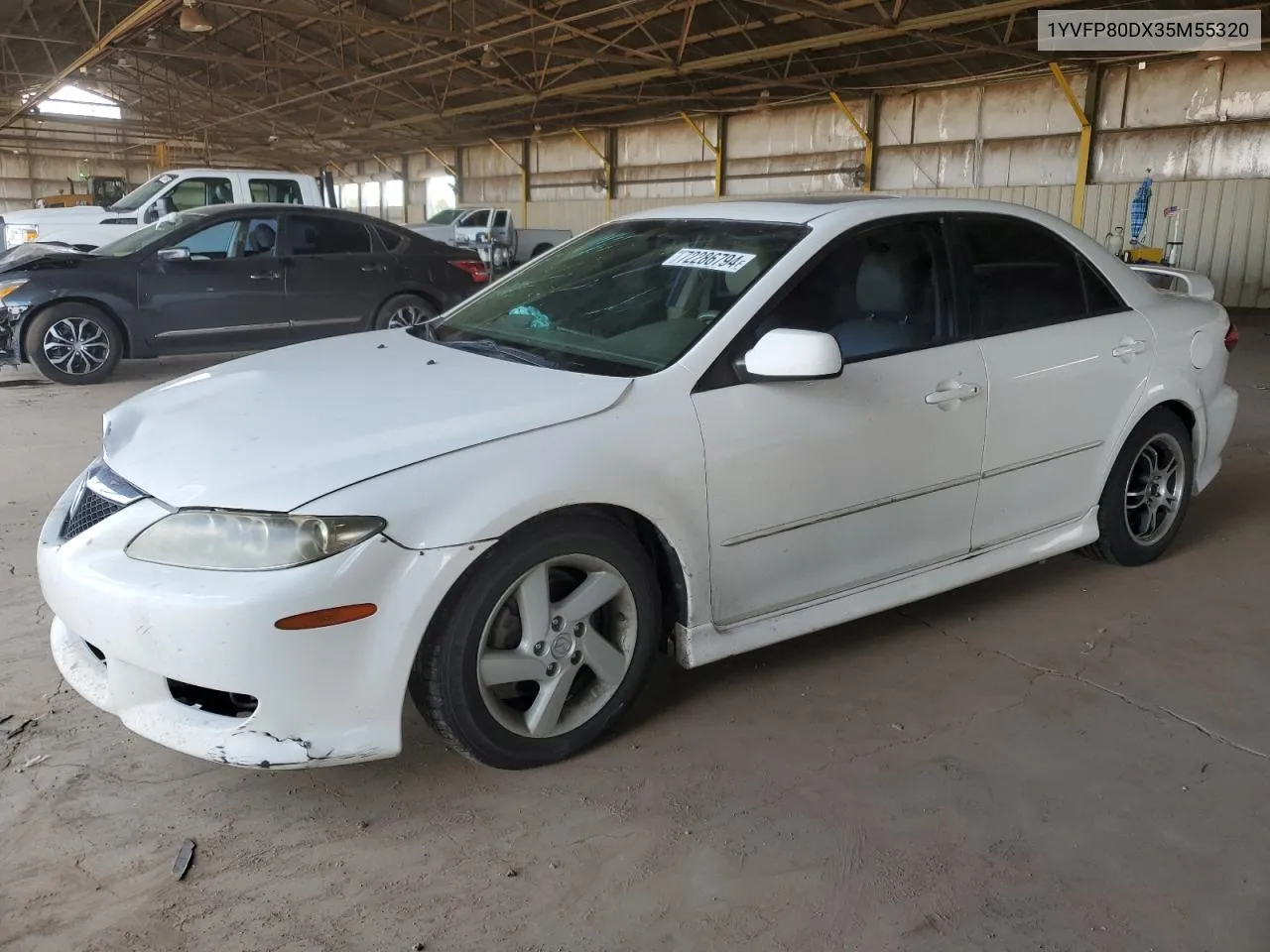 2003 Mazda 6 S VIN: 1YVFP80DX35M55320 Lot: 72286794