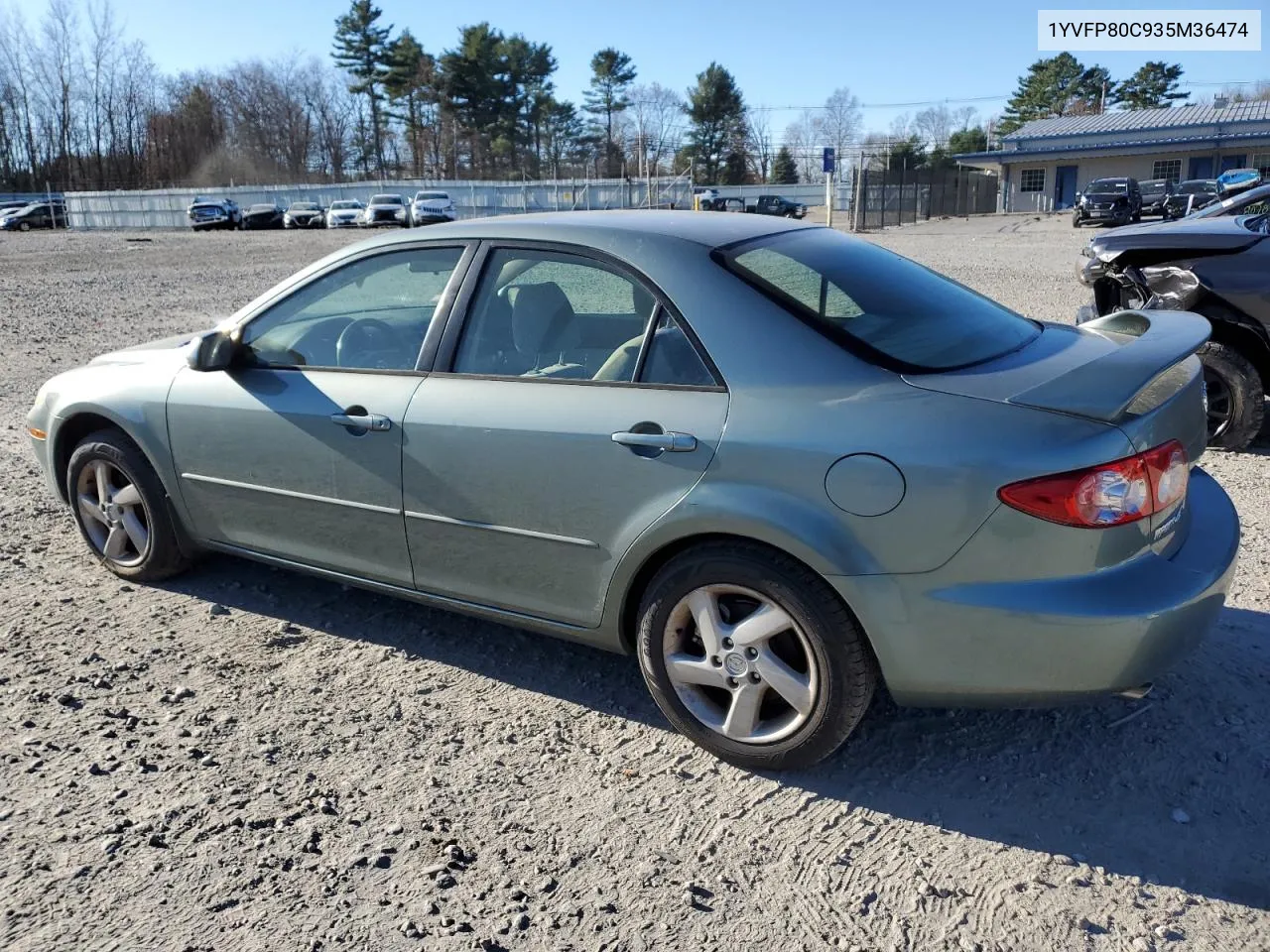 2003 Mazda 6 I VIN: 1YVFP80C935M36474 Lot: 80915354