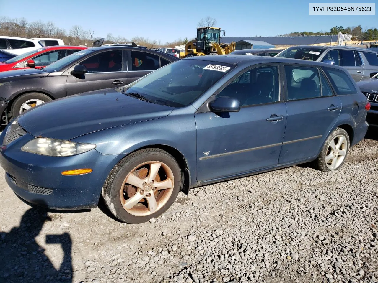 2004 Mazda 6 S VIN: 1YVFP82D545N75623 Lot: 62747624