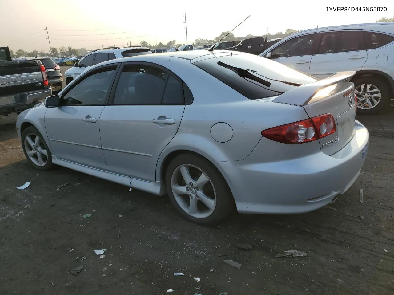 2004 Mazda 6 S VIN: 1YVFP84D445N55070 Lot: 63647104