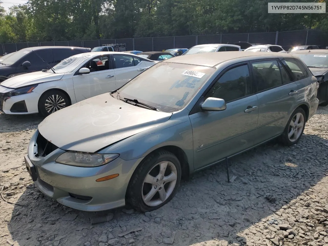 2004 Mazda 6 S VIN: 1YVFP82D745N56751 Lot: 64986494