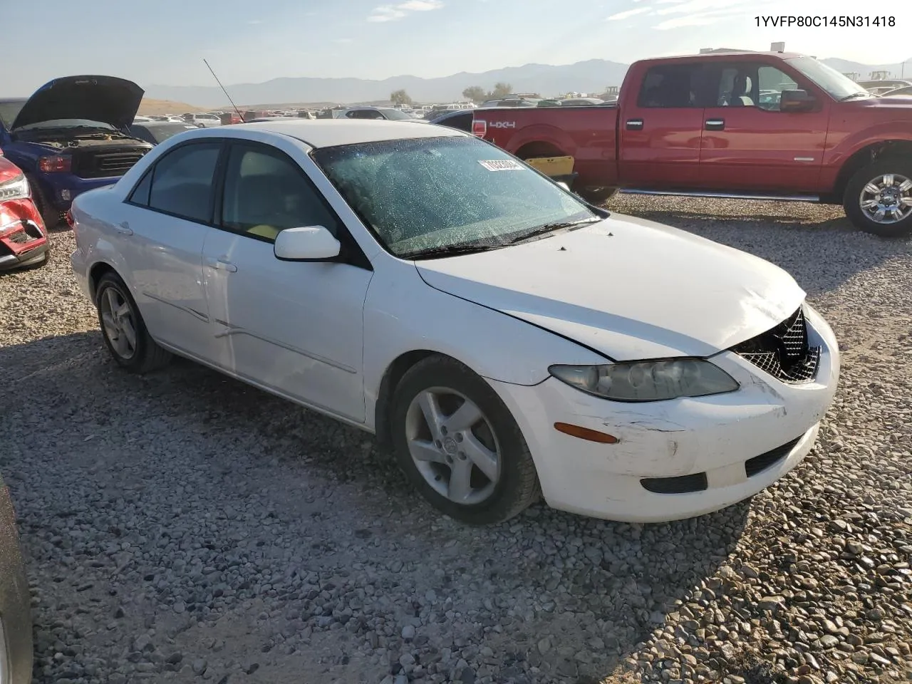 2004 Mazda 6 I VIN: 1YVFP80C145N31418 Lot: 70323084