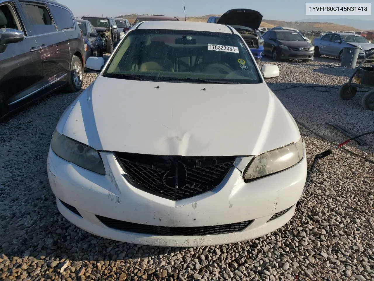 2004 Mazda 6 I VIN: 1YVFP80C145N31418 Lot: 70323084