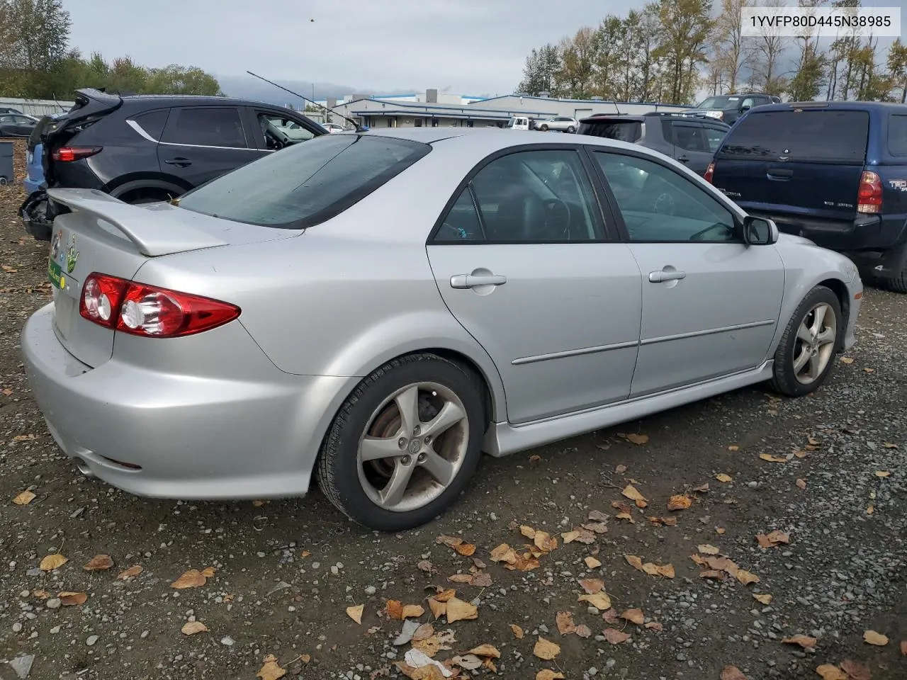 2004 Mazda 6 S VIN: 1YVFP80D445N38985 Lot: 73256234