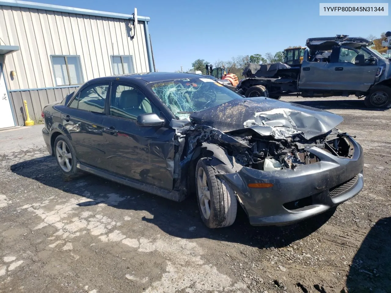 2004 Mazda 6 S VIN: 1YVFP80D845N31344 Lot: 73307504