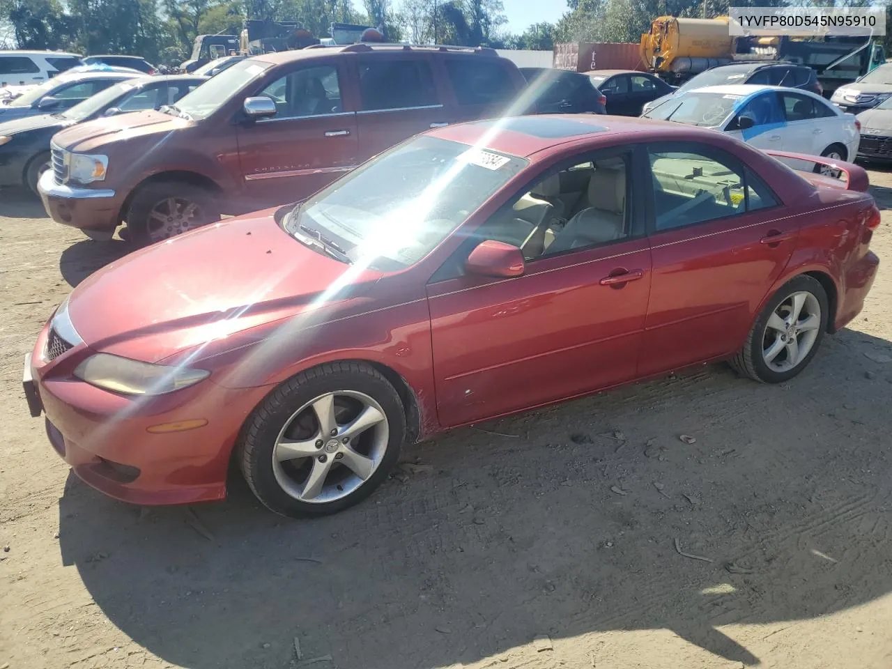 2004 Mazda 6 S VIN: 1YVFP80D545N95910 Lot: 74809654