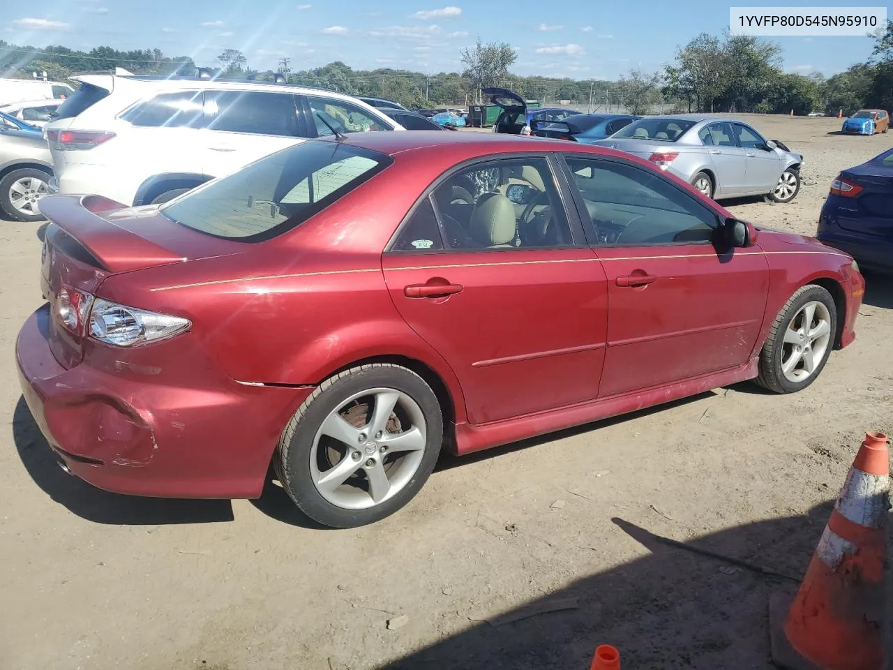 2004 Mazda 6 S VIN: 1YVFP80D545N95910 Lot: 74809654