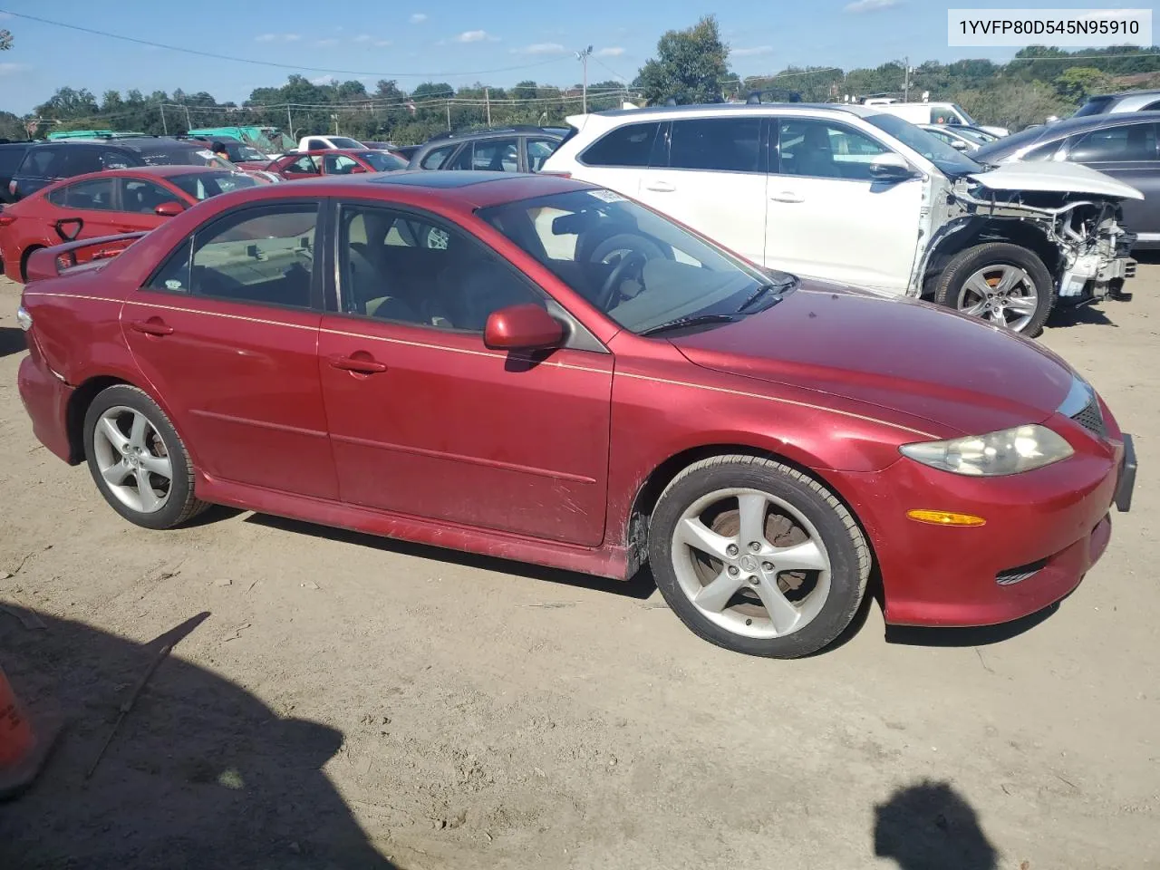 2004 Mazda 6 S VIN: 1YVFP80D545N95910 Lot: 74809654