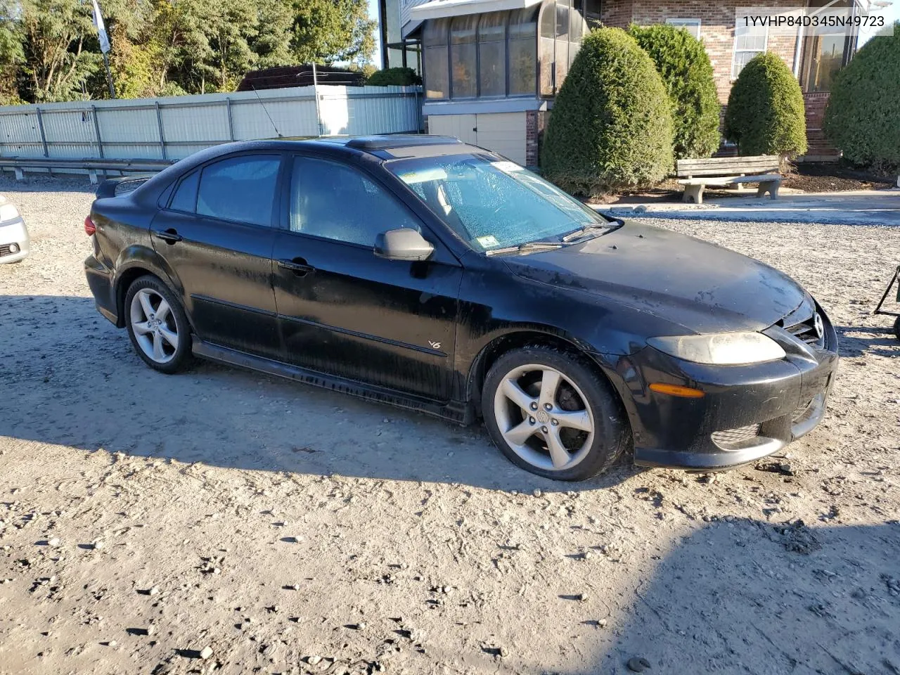 2004 Mazda 6 S VIN: 1YVHP84D345N49723 Lot: 75584664