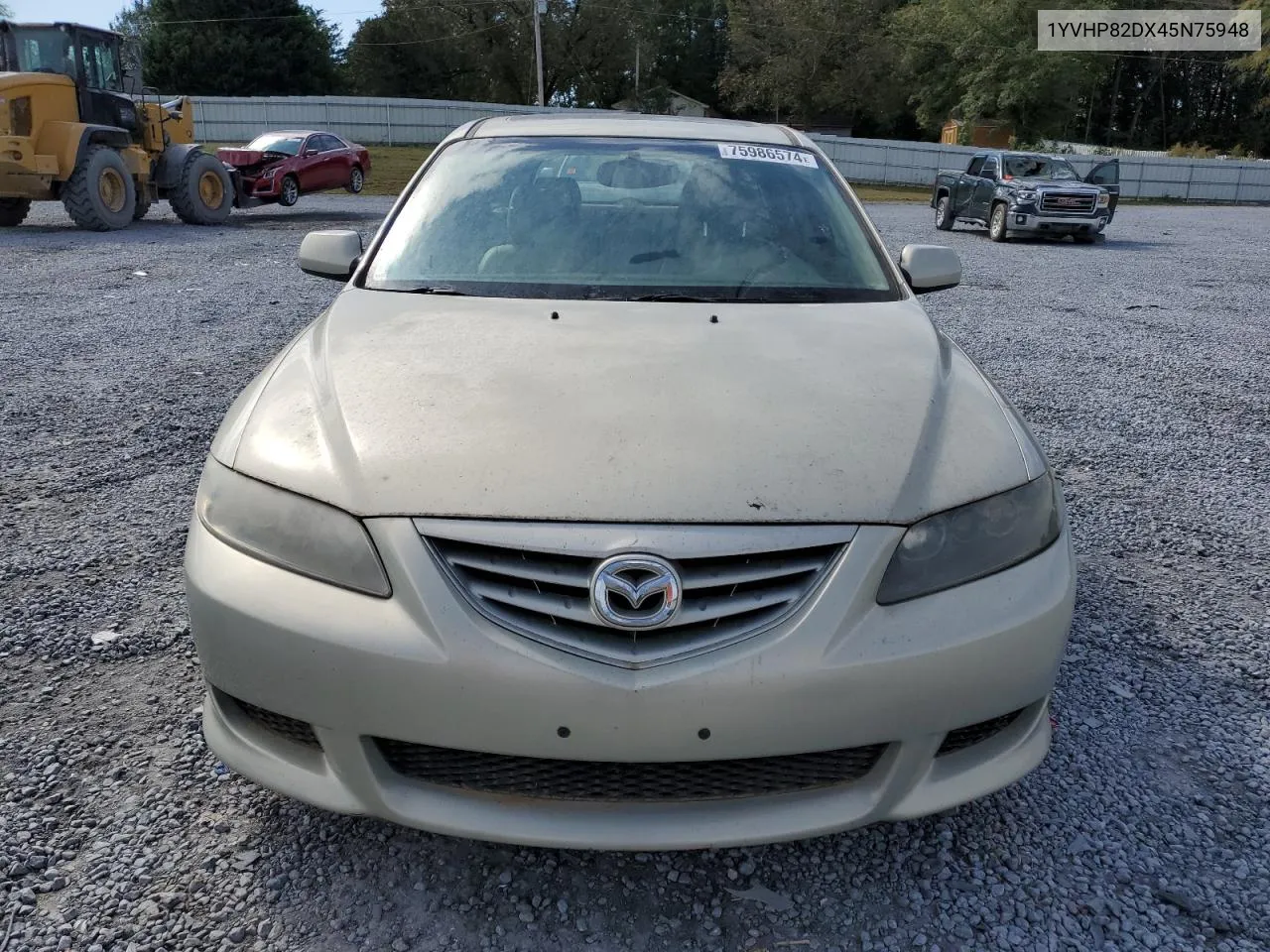 2004 Mazda 6 S VIN: 1YVHP82DX45N75948 Lot: 75986574